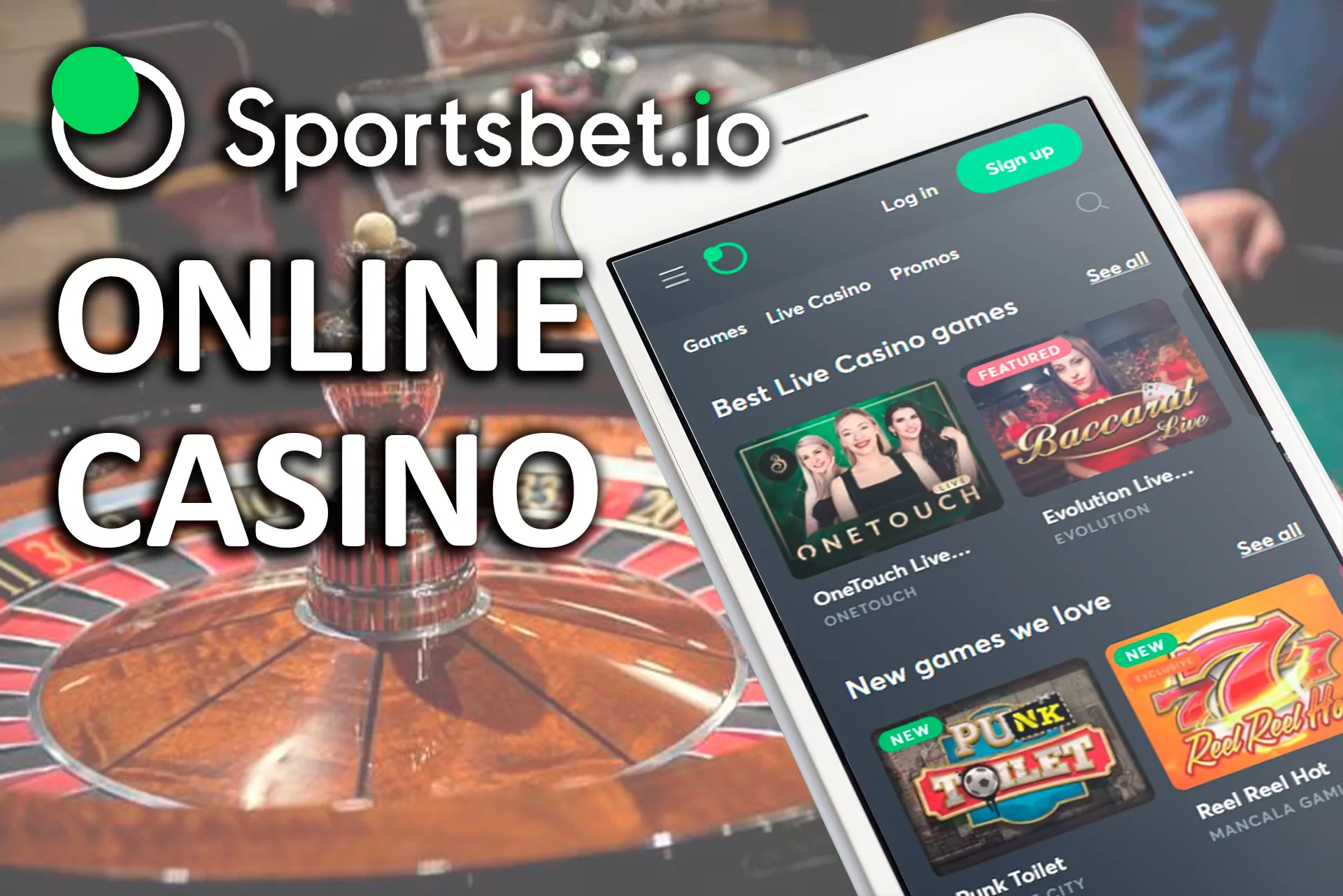 Online casino is also available in the Sportsbet app.