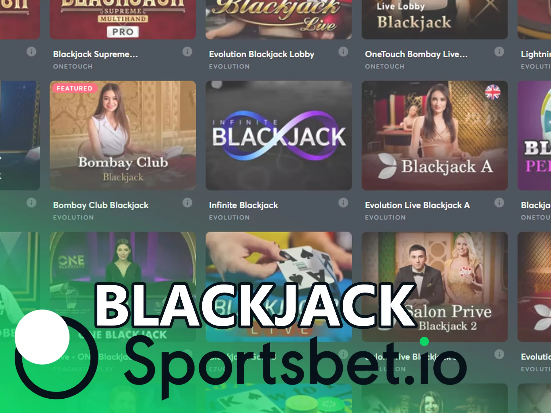 You can play one of the most popular casino game - blackjack.