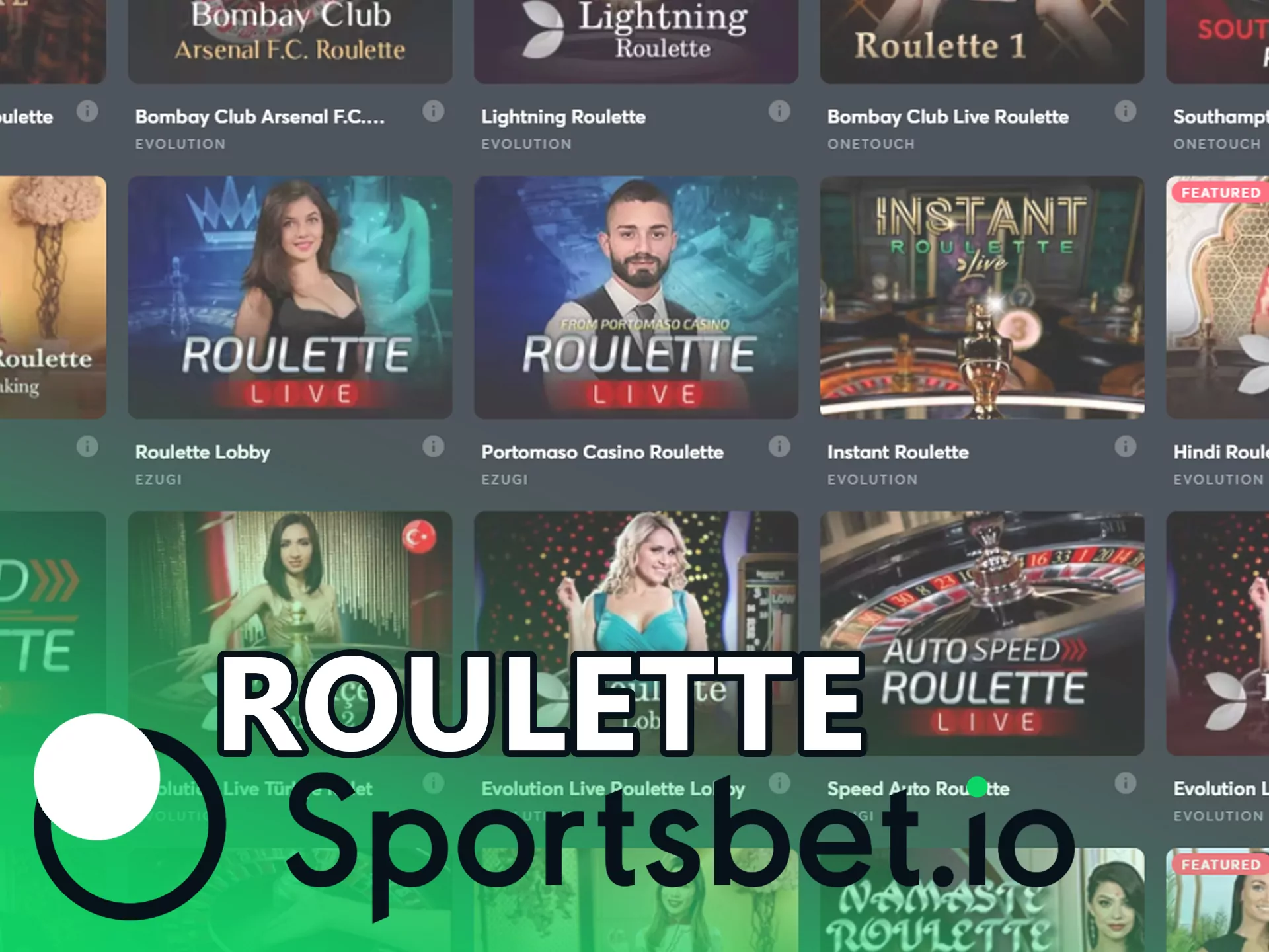 Play different types of roulette at Sportsbet.