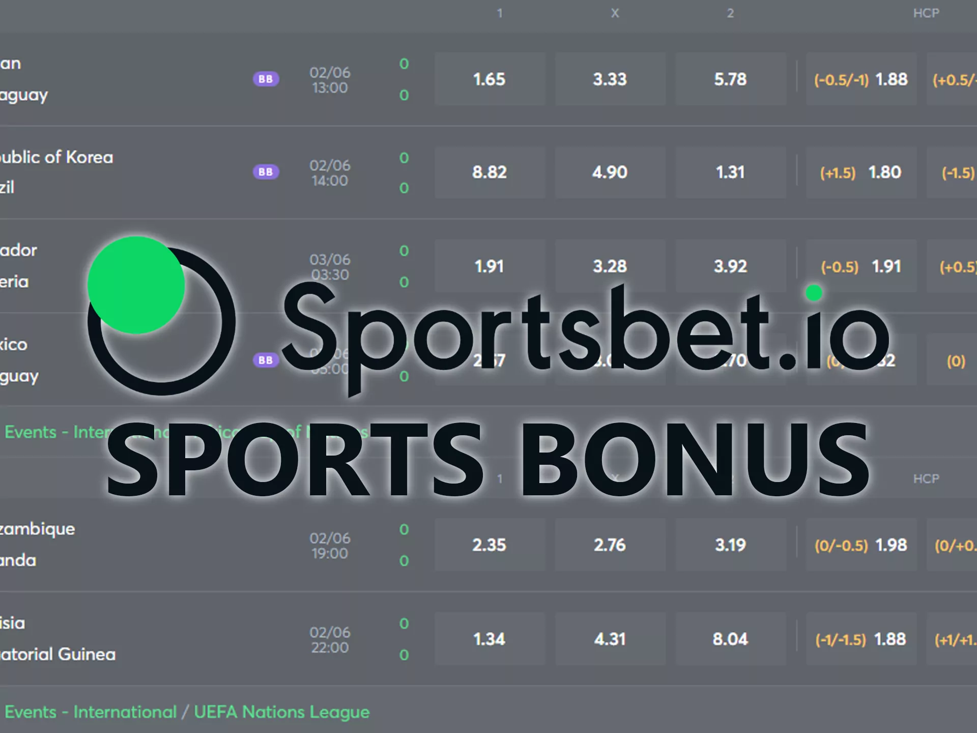 Get a welcome bonus on betting at Sportsbet.