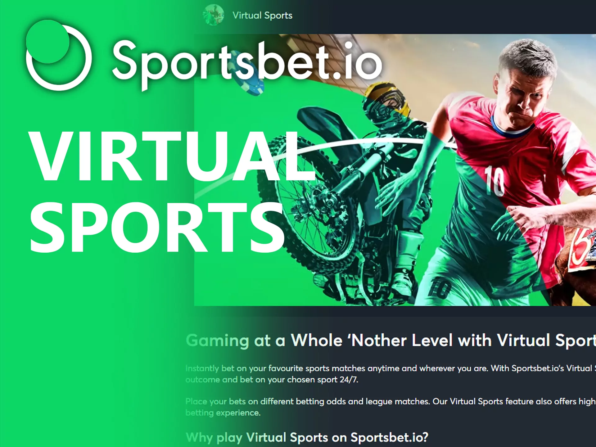 You can also bet on virtual sports at Sportsbet.